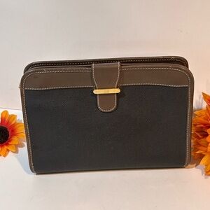 Dunhill gray and Brown Clutch bag